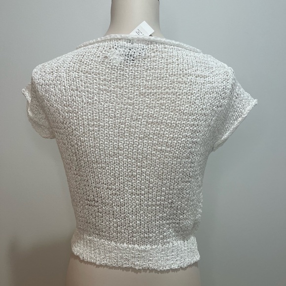 J. Crew NWT Textured Sweater Tee in White - Picture 10 of 11